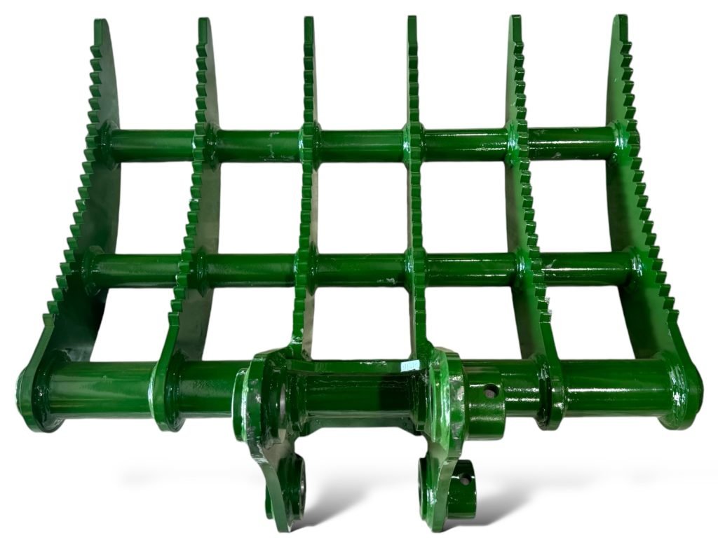 35″ Root Rake for 4.5 – 6.5 Tons Mini Excavators. 45mm Pins