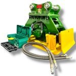 Plate Compactor For 3 – 4.5 Tons Mini Excavators. 40mm Pin