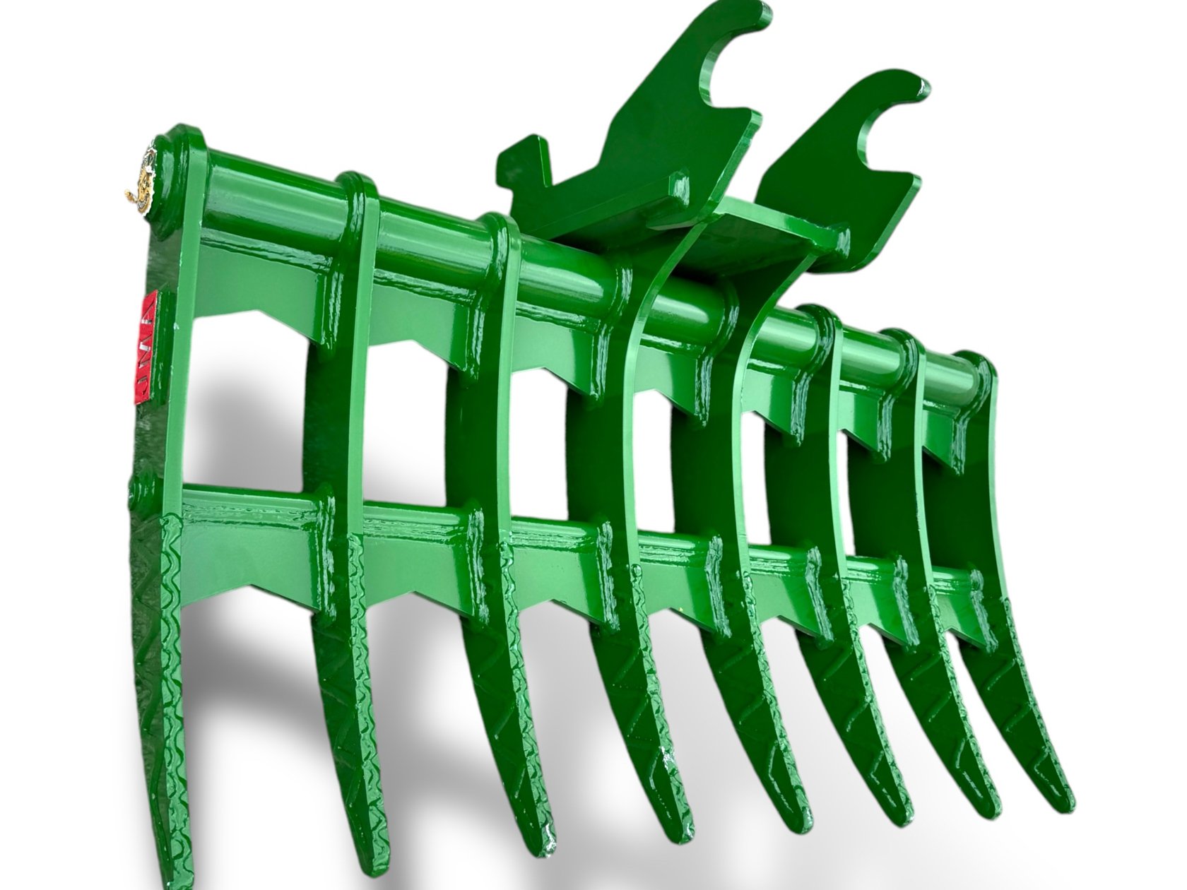 48″ Brush Rake John Deere Wedge Lock Coupler Style for  5 – 6.5 Tons Mini Excavators