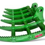 35″ Root Rake for 5 – 6.5 Tons Mini Excavators. 45mm Pins
