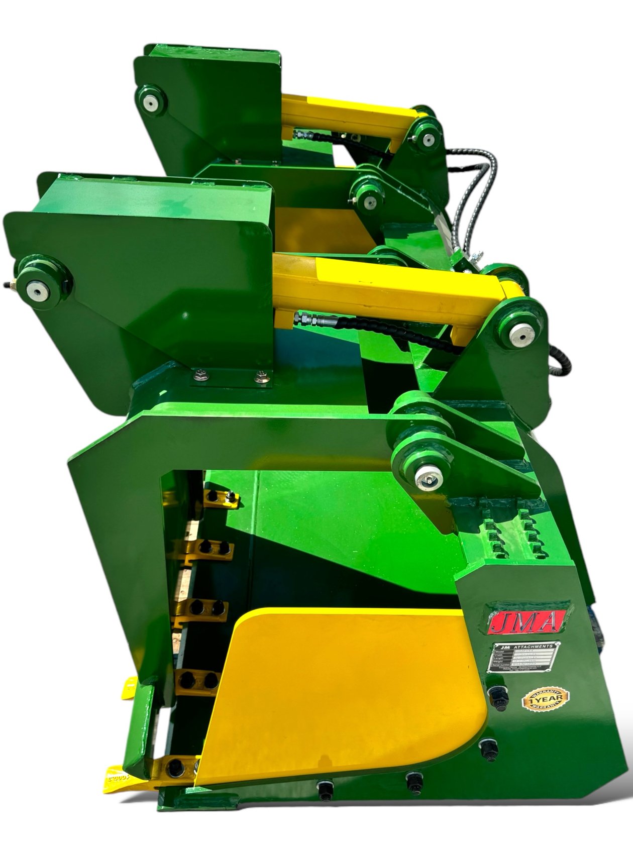 72” Heavy Duty Grapple Bucket With Teeth For Skid Steers