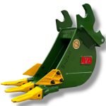 8″ Trenching Bucket Kubota Wedge Lock Coupler Style for 2.8 – 4.7 Tons Mini Excavators