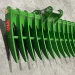 60″ Brush Rake for 8 – 13 Tons Excavators. 50mm Pins
