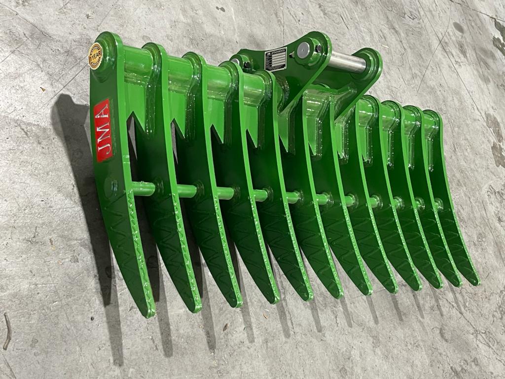60″ Brush Rake for 8 – 13 Tons Excavators. 50mm Pins