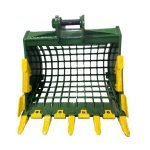 48″ Severe Duty Skeleton Bucket with Teeth for 15 – 19 Tons Excavators. 70mm Pins