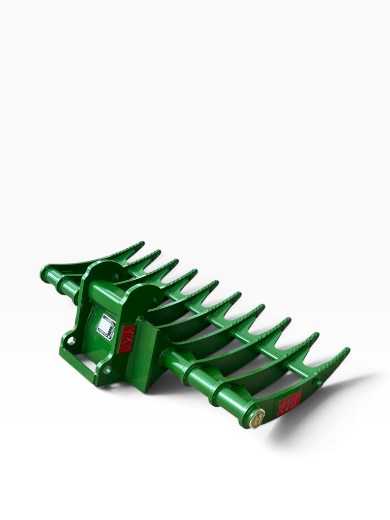 48″ Brush Rake for 3 – 9 Tons Excavators. X-Change Coupler Style