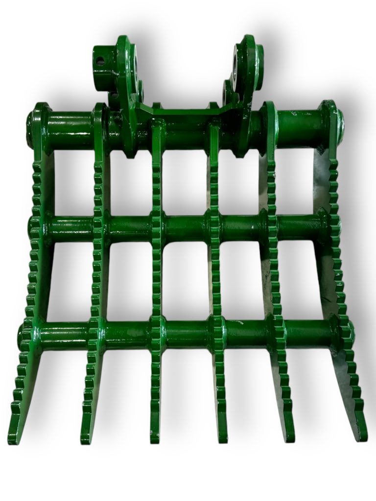 24″ Root Rake for 4.5 – 6.5 Tons Mini Excavators. 45mm Pins
