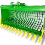60″ Skeleton Bucket with Teeth for 7 – 10 Tons Excavators. 50mm Pins