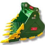 66″ Severe Duty Skeleton Bucket with Teeth for 30 – 55 Tons Excavators. 100mm Pins