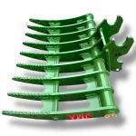 40″ Brush Rake Kubota Wedge Lock Coupler Style for 3 – 4.5 Tons Mini Excavators