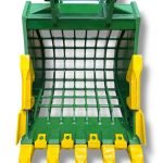 36″ Severe Duty Skeleton Bucket with Teeth for 18 – 25 Tons Excavators. 80mm Pins