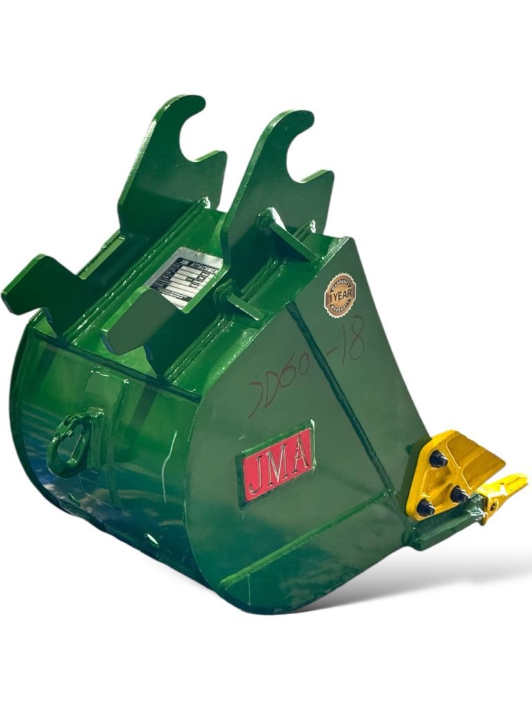 18″ Digging Bucket John Deere Wedge Lock Coupler Style for 4 – 8.5 Tons Mini Excavators