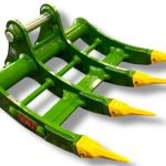 48″ Root Rake for 16 – 25 Tons Excavators. 80mm Pins