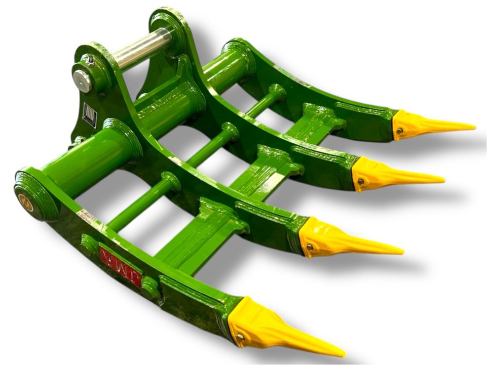 48″ Root Rake for 16 – 25 Tons Excavators. 80mm Pins