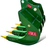 48″ Bucket Rake for 18 – 26 Tons Excavators. 80mm Pins