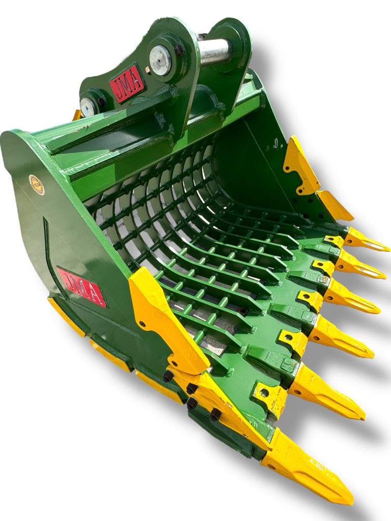 66″ Severe Duty Skeleton Bucket with Teeth for 23 – 36 Tons Excavators. 90mm Pins