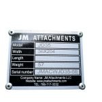 JD Wedge Style Bolt-On Head Plate for 2.6 – 3.7 tons Wheel & Plate Compactors