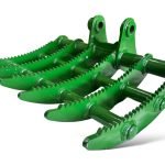 35″ Root Rake for 5 – 6.5 Tons Mini Excavators. 45mm Pins