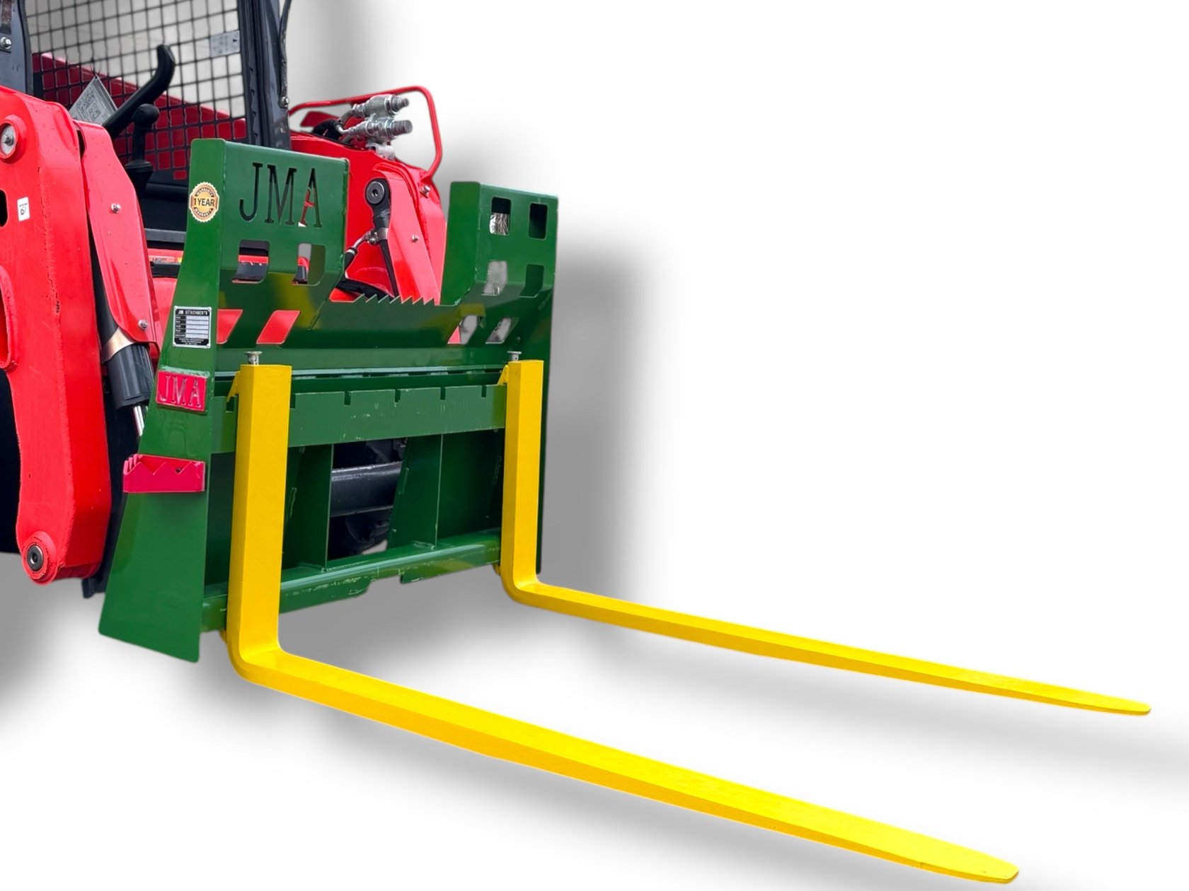 60″ Pallet Forks Class 2 Heavy Duty 5,500 lbs capacity for Skid Steers