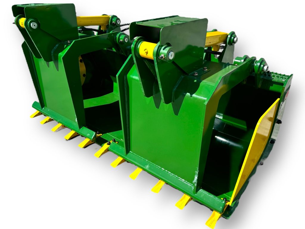 72” Heavy Duty Grapple Bucket With Teeth For Skid Steers