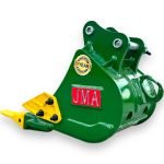 12″ Trenching Bucket for 1 – 2 Tons Mini Excavators. 30mm Pins