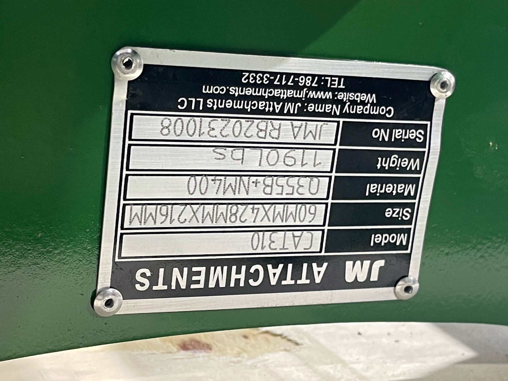 60″ Brush Rake for 8 – 13 tons Excavators. 60mm Pins