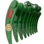 35″ Brush Rake for 2 – 3 tons Mini Excavators. 35mm Pins