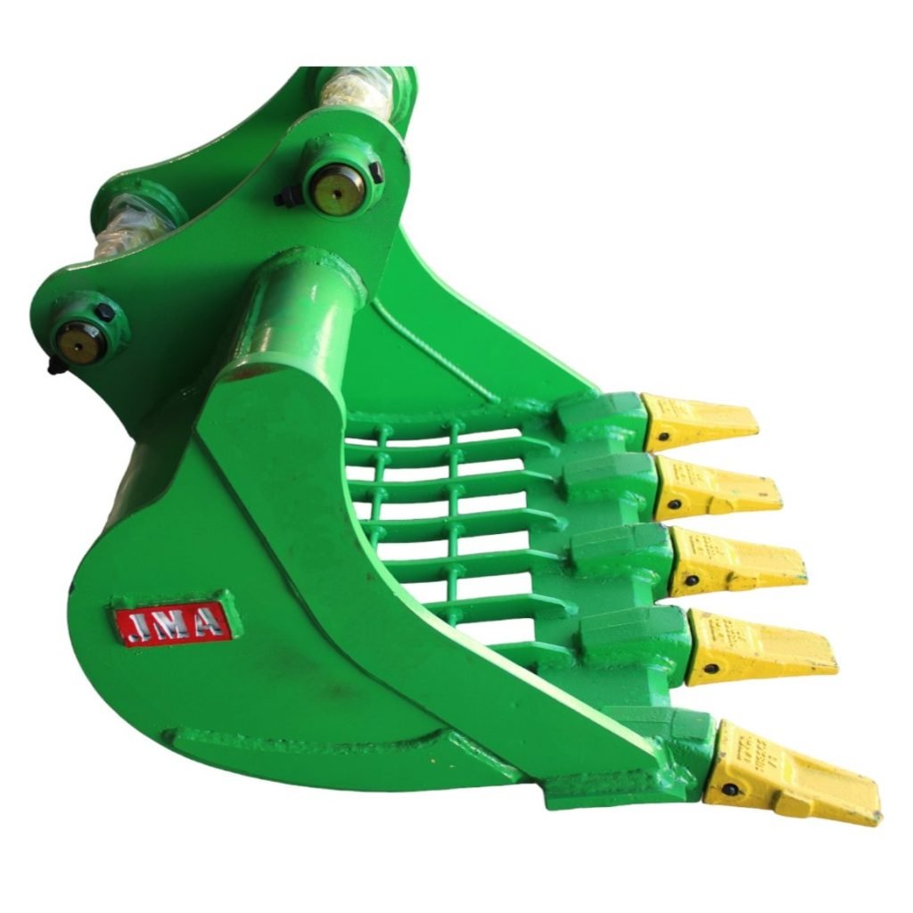 24″ Skeleton Bucket with Teeth for 4 – 5 Tons Mini Excavators. 40mm Pins