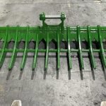 60″ Brush Rake for 8 – 13 Tons Excavators. 50mm Pins