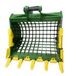 48″ Severe Duty Skeleton Bucket with Teeth for 15 – 19 Tons Excavators. 70mm Pins