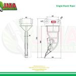Ripper Tooth for 33 – 55 Tons Excavators. 110mm | 100mm Pins
