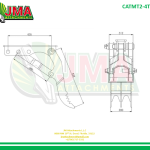 11″ x 33″ Mechanical Mini Excavator Thumb for 1 – 4 Tons Weight Class