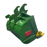 24″ Digging Bucket John Deere Wedge Lock Coupler Style for 4 – 8.5 Tons Mini Excavators