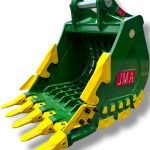 36″ Severe Duty Skeleton Bucket with Teeth for 18 – 25 Tons Excavators. 80mm Pins