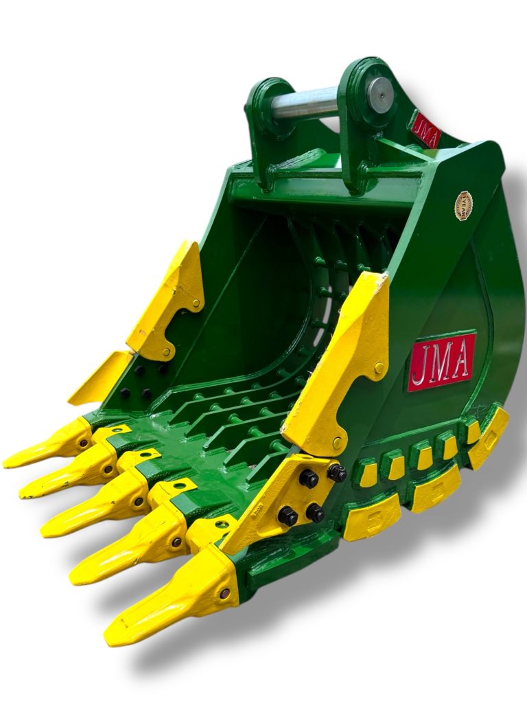 36″ Severe Duty Skeleton Bucket with Teeth for 18 – 25 Tons Excavators. 80mm Pins