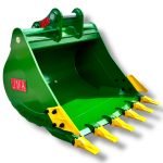 48″ Heavy Duty Digging Bucket for 16 – 18 Tons Excavators. 80mm Pins