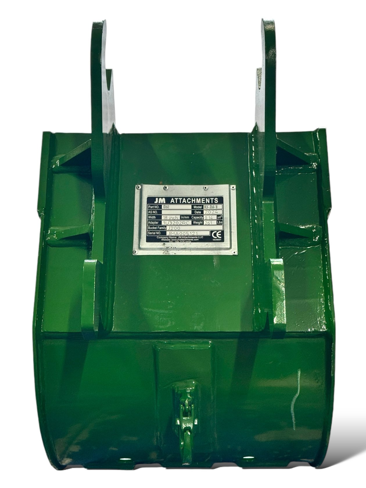 18″ Digging Bucket John Deere Wedge Lock Coupler Style for 4 – 8.5 Tons Mini Excavators