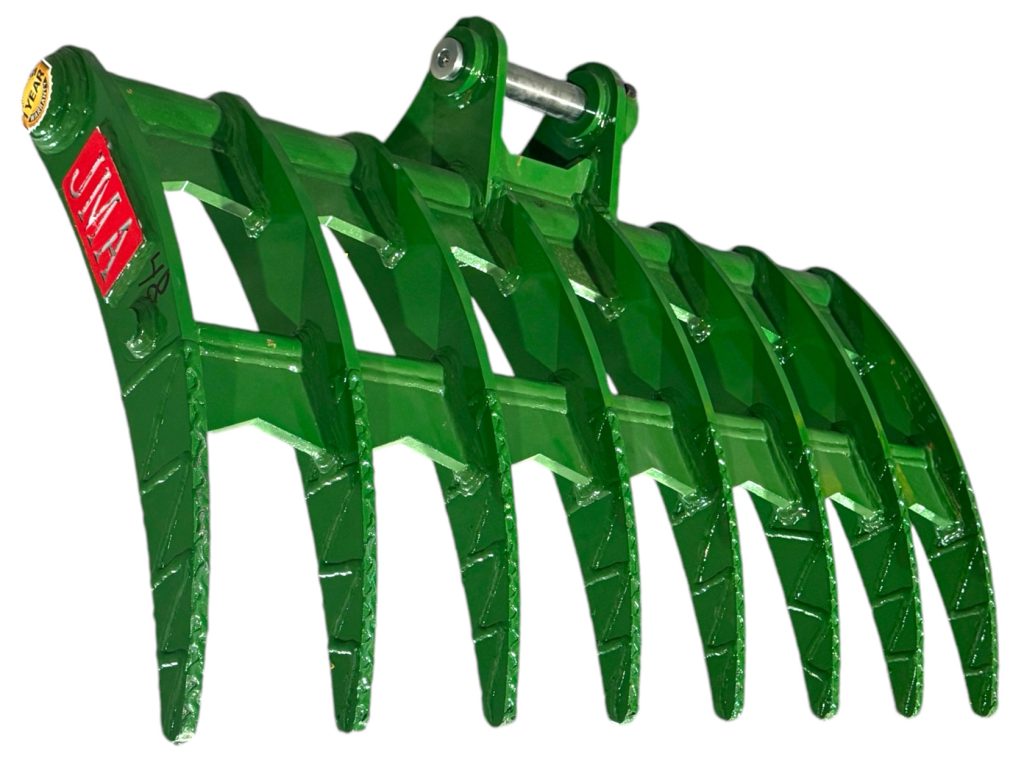 48″ Brush Rake for 4.5 – 6.5 Tons Mini Excavators. 45mm Pins