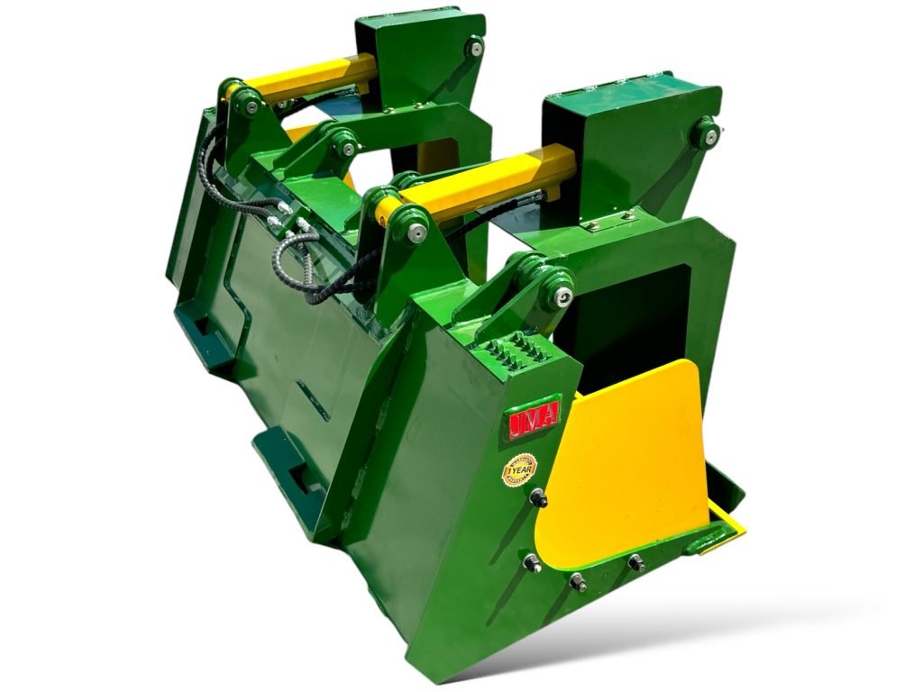 72″ Heavy Duty Grapple Bucket with Reversible Bolt-On Cutting Edge for Skid Steers