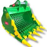 66″ Severe Duty Skeleton Bucket with Teeth for 33 – 55 Tons Excavators. 100mm | 90 mm Pins