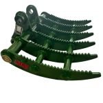 35″ Root Rake for 4.5 – 6.5 Tons Mini Excavators. 45mm Pins