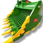 72″ Severe Duty Skeleton Bucket with Teeth for 33 – 55 Tons Excavators. 100mm | 90 mm Pins