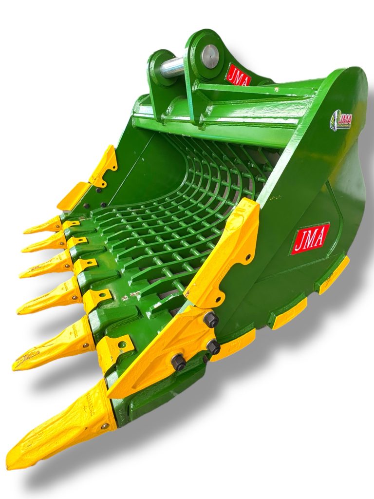 72″ Severe Duty Skeleton Bucket with Teeth for 33 – 55 Tons Excavators. 100mm | 90 mm Pins