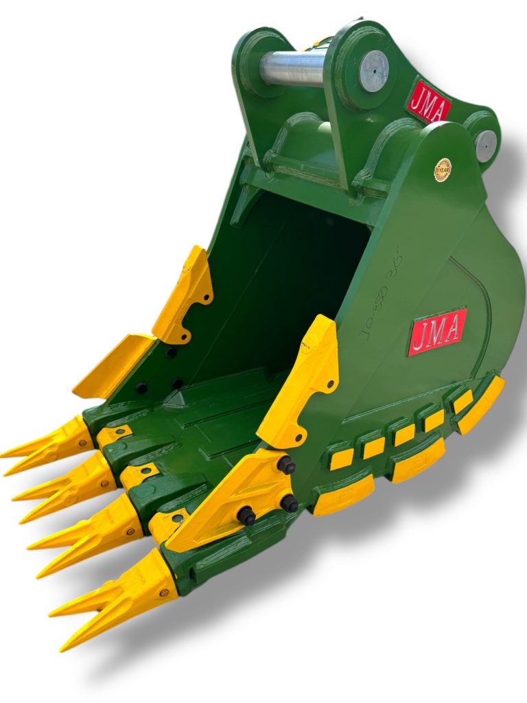 36″ Severe Duty Bucket for 29 – 48 Tons Excavators. 100mm Pins