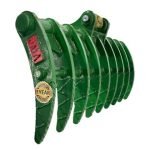 35″ Brush Rake for 2 – 3 tons Mini Excavators. 35mm Pins