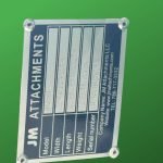 24″ Root Rake for 4.5 – 6.5 Tons Mini Excavators. 45mm Pins