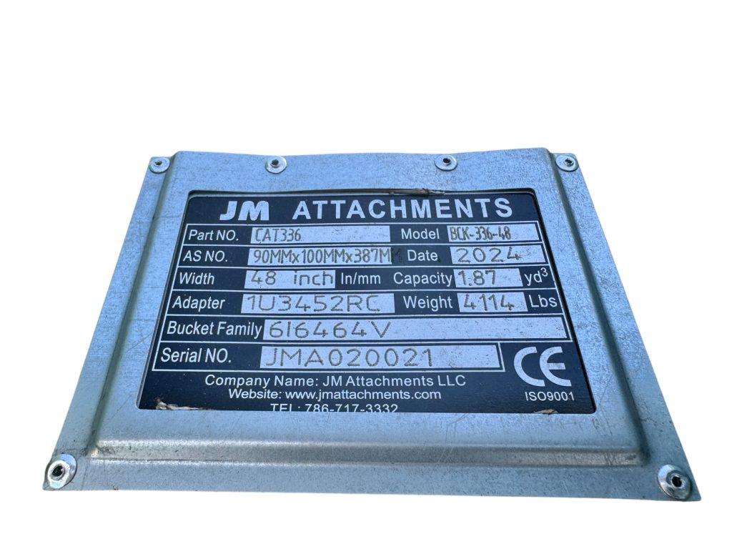 48″ Severe Duty Bucket for 33 – 55 Tons Excavators. 100mm | 90mm Pins