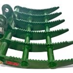 35″ Root Rake for 4.5 – 6.5 Tons Mini Excavators. 45mm Pins
