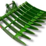 54″ Root Rake for 7 – 10 Tons Excavators. 50mm Pins