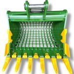 72″ Severe Duty Skeleton Bucket with Teeth for 33 – 55 Tons Excavators. 100mm | 90 mm Pins